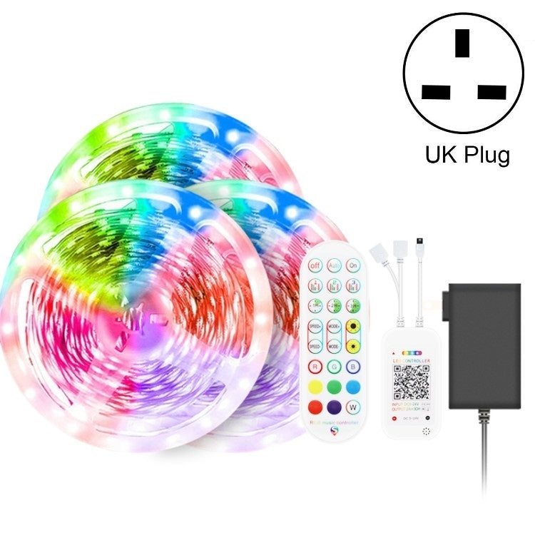 Bluetooth Suit Smart Music Sound Control Light Strip Non-waterproof 5050 RGB Colorful Atmosphere LED Light Strip With 24-Keys Remote Control, Series 1 My Store