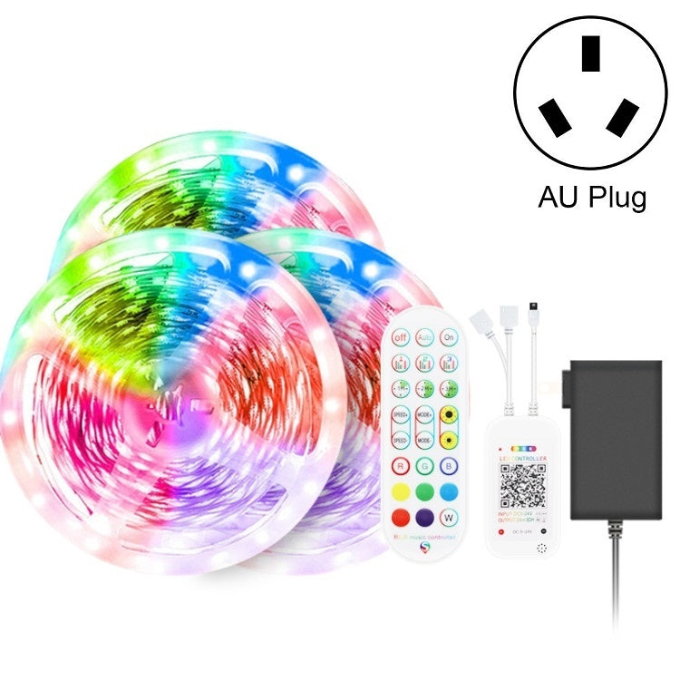 Bluetooth Suit Smart Music Sound Control Light Strip Non-waterproof 5050 RGB Colorful Atmosphere LED Light Strip With 24-Keys Remote Control, Series 1 My Store