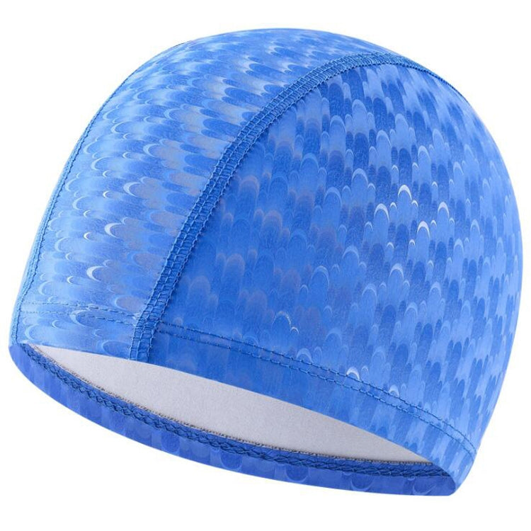 Adult Crescent PU Waterproof Comfortable Earmuff Swimming Cap