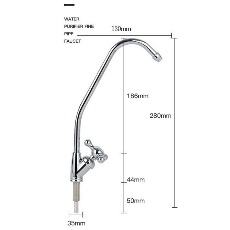 1/4 Quick Connect Faucet Small Three Prong Quick Connect Kitchen Water Purifier Faucet - Reluova