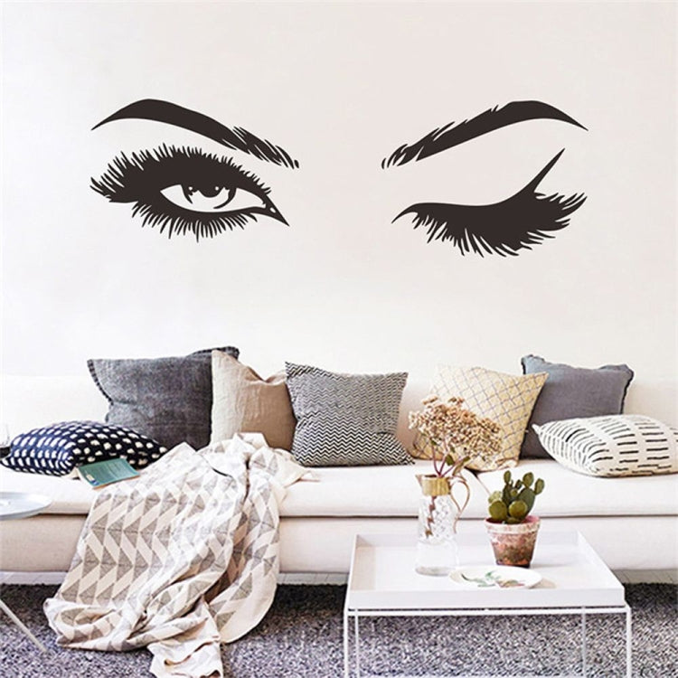 2 PCS/Set Makeup Shop Beauty Studio Decoration Personality Eyebrow Wall Sticker-Reluova