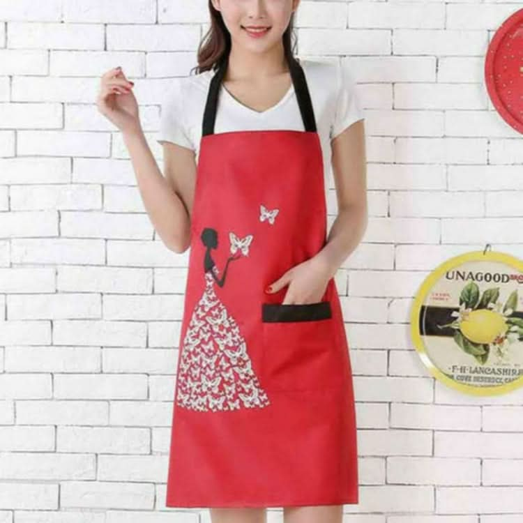 Waterproof Polyester Apron Woman Adult Bibs Home Cooking Baking Coffee Shop Cleaning Kitchen Accessory - Reluova