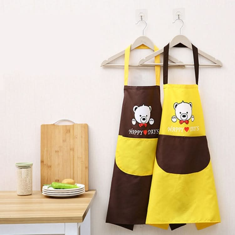 Waterproof Polyester Apron Woman Adult Bibs Home Cooking Baking Coffee Shop Cleaning Kitchen Accessory - Reluova