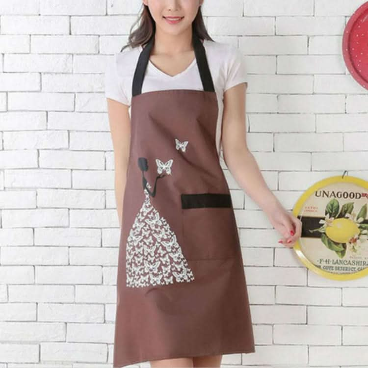 Waterproof Polyester Apron Woman Adult Bibs Home Cooking Baking Coffee Shop Cleaning Kitchen Accessory - Reluova