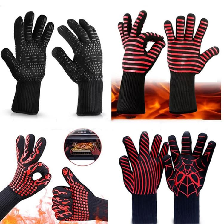 Heat-resistant High Temperature Fire Resistance Cooking Baking Barbecue Grill Gloves - Reluova