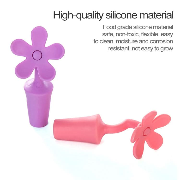 5 PCS Silicone Wine Stopper Flower Beer Stopper-Reluova