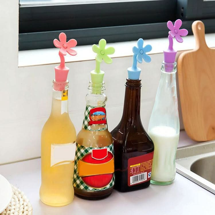 5 PCS Silicone Wine Stopper Flower Beer Stopper - Reluova