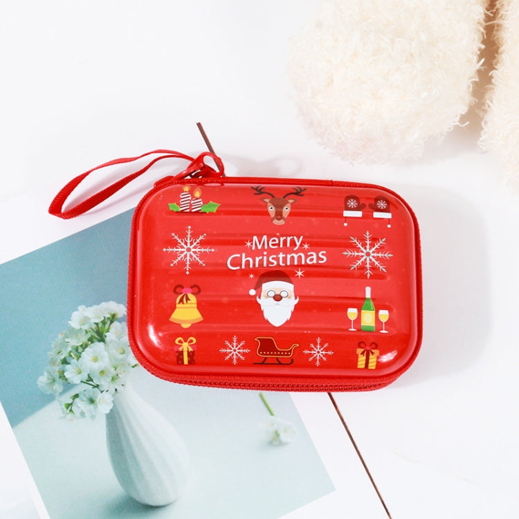 Christmas Cartoon Coin Purse Creative Square Storage Box Key Case