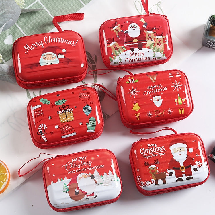 Christmas Cartoon Coin Purse Creative Square Storage Box Key Case My Store