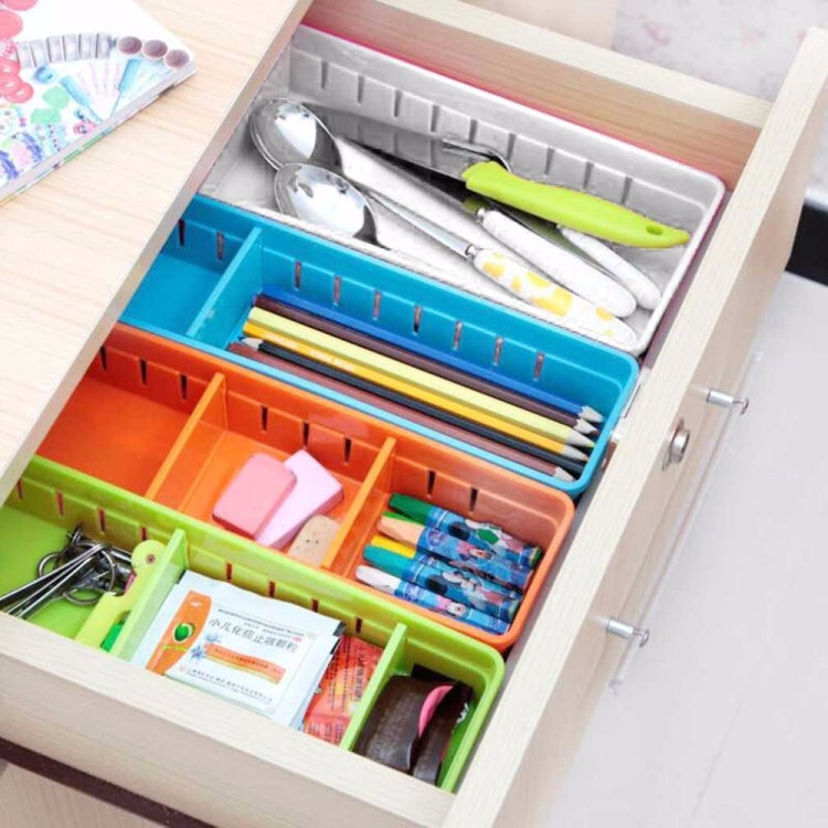 Adjustable Drawer Cutlery Divider Case Makeup Storage Organizer Box