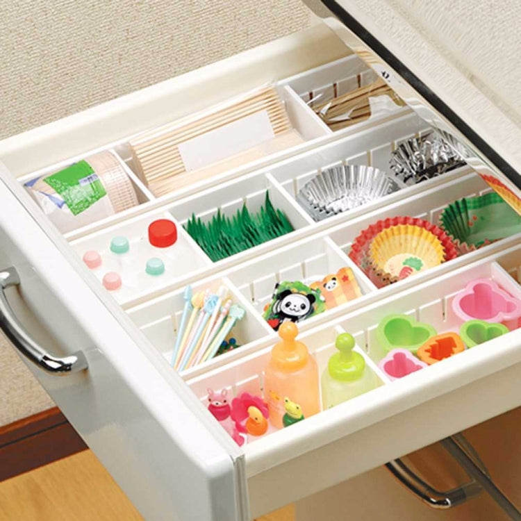 Adjustable Drawer Cutlery Divider Case Makeup Storage Organizer Box