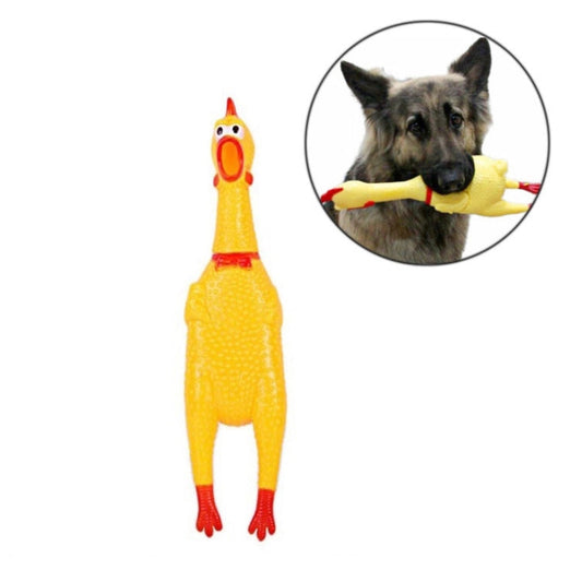 Funny Pet Supplies Rubber Screaming Chicken Cat Dog Vocal Pet Toy