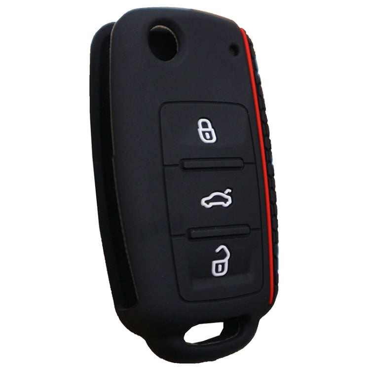 Do not Touch My Key Style Silicone Car Key Cover for Volkswagen Jetta Polo Passat Skoda Tiguan Golf