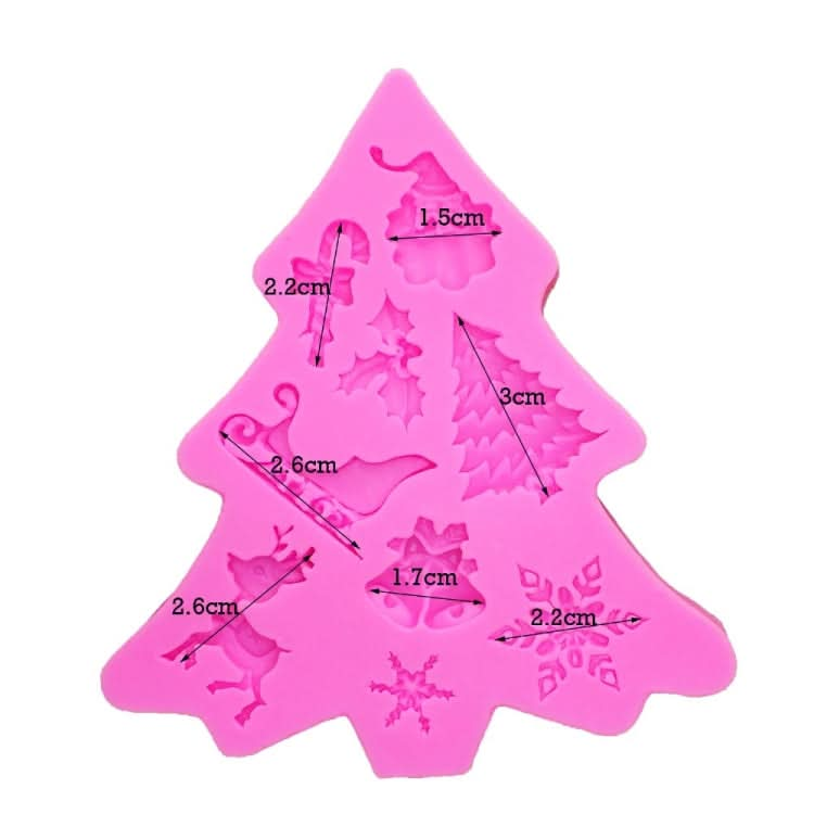 Christmas Tree Fondant Silicone Mold Cake Chocolate Biscuit Decoration Tool - Reluova