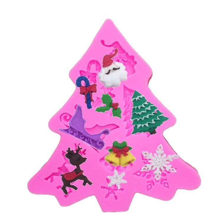 Christmas Tree Fondant Silicone Mold Cake Chocolate Biscuit Decoration Tool - Reluova