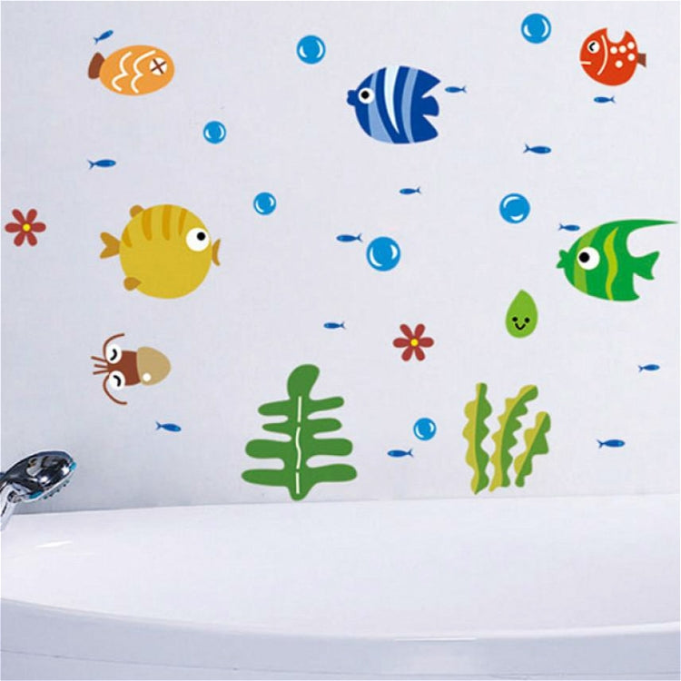 Kindergarten Cartoon Marine Animal Decoration Waterproof Baby Room Bathroom Wall Sticker My Store