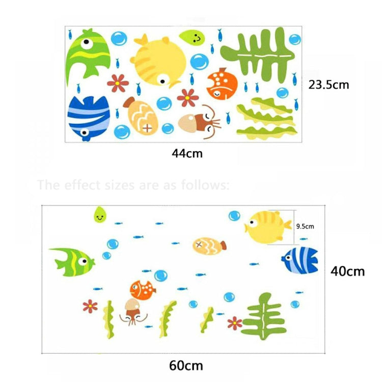 Kindergarten Cartoon Marine Animal Decoration Waterproof Baby Room Bathroom Wall Sticker My Store