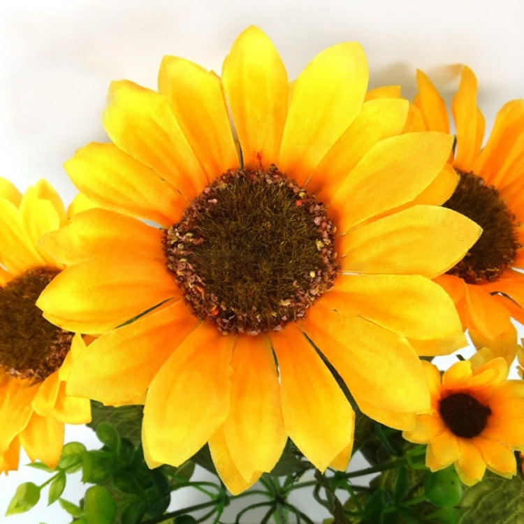 2 PCS Creative Elegant Artificial Bouquet Sunflower Wedding Party Decoration-Reluova