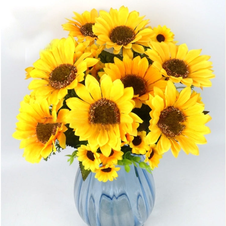 2 PCS Creative Elegant Artificial Bouquet Sunflower Wedding Party Decoration-Reluova