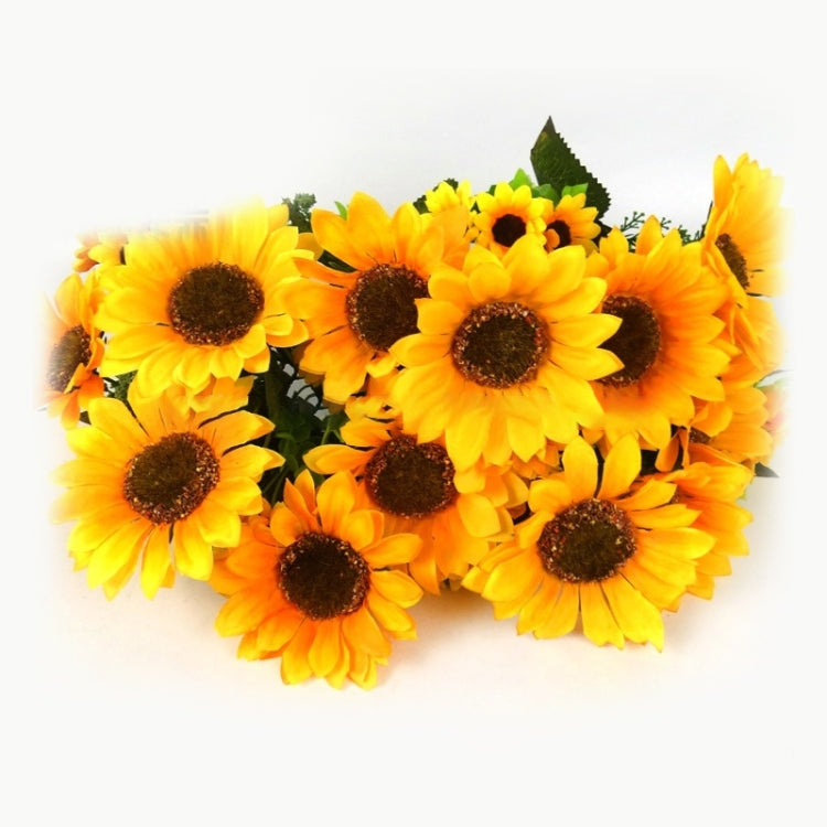 2 PCS Creative Elegant Artificial Bouquet Sunflower Wedding Party Decoration-Reluova