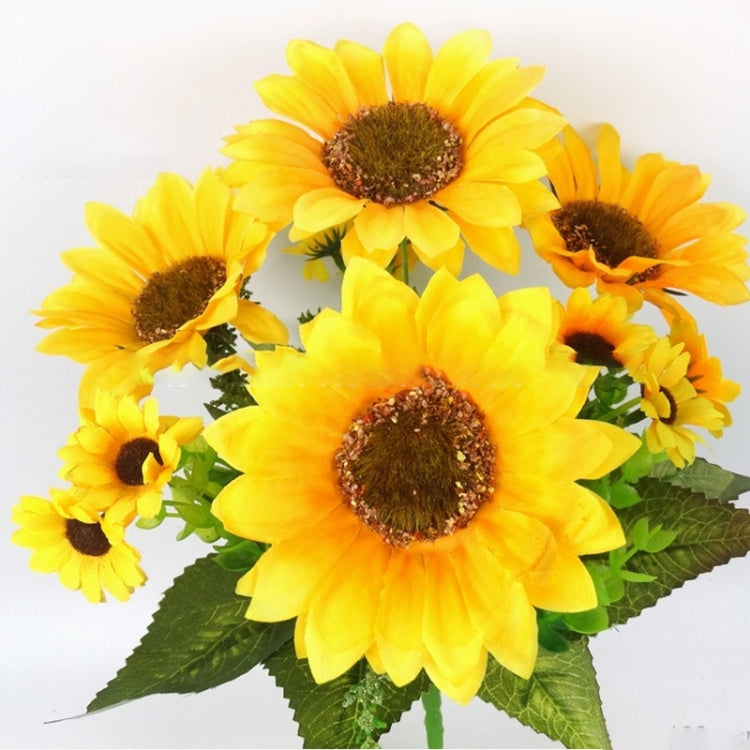 2 PCS Creative Elegant Artificial Bouquet Sunflower Wedding Party Decoration-Reluova