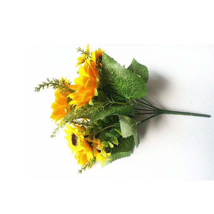 2 PCS Creative Elegant Artificial Bouquet Sunflower Wedding Party Decoration-Reluova