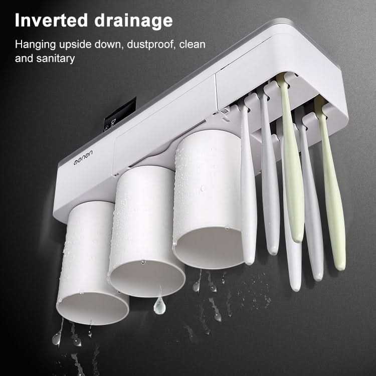 Free Punching Toothbrush Holder Set Bathroom Shelf