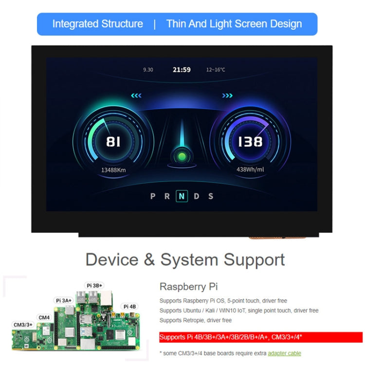 Waveshare 5 Inch DSI Display, 800 × 480 Pixel, IPS Display Panel Reluova