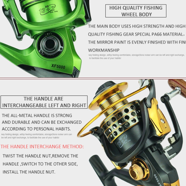 Full Metal Swing Arm Metal Head Fishing Reel