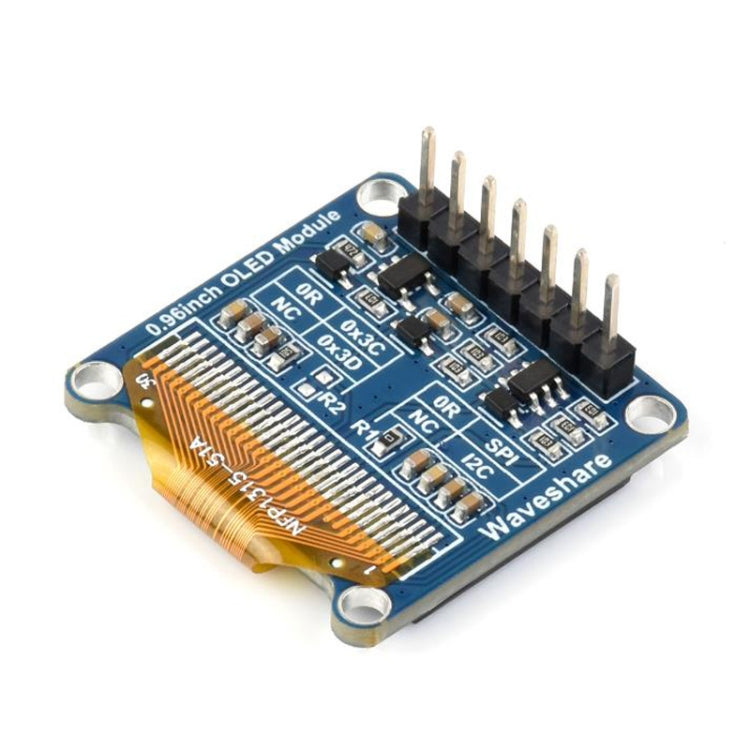 Waveshare 0.96 inch OLED Display Module, 128×64 Resolution, SPI / I2C Communication