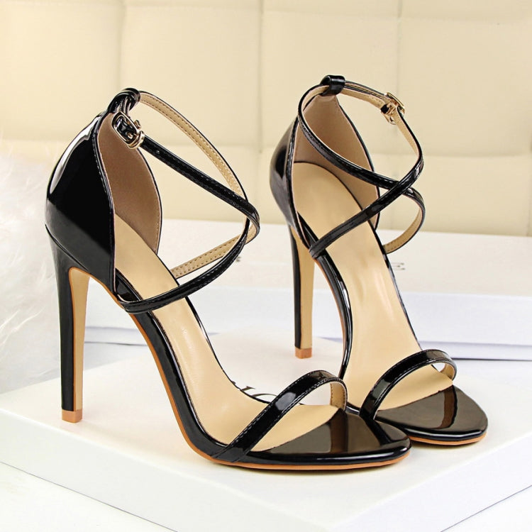 Fashion Ladies Sexy Stiletto Heel Toe Cross Strap Sandals Reluova