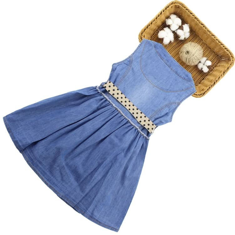 Summer Girl Sleeveless Denim Skirt Dress Reluova