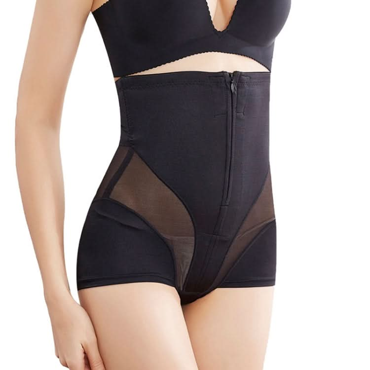 Postpartum High Waist Ventilation Breasted Zip Hip Lift Belly Pants Daily Stomach Shaping without Slimming Belted Panties