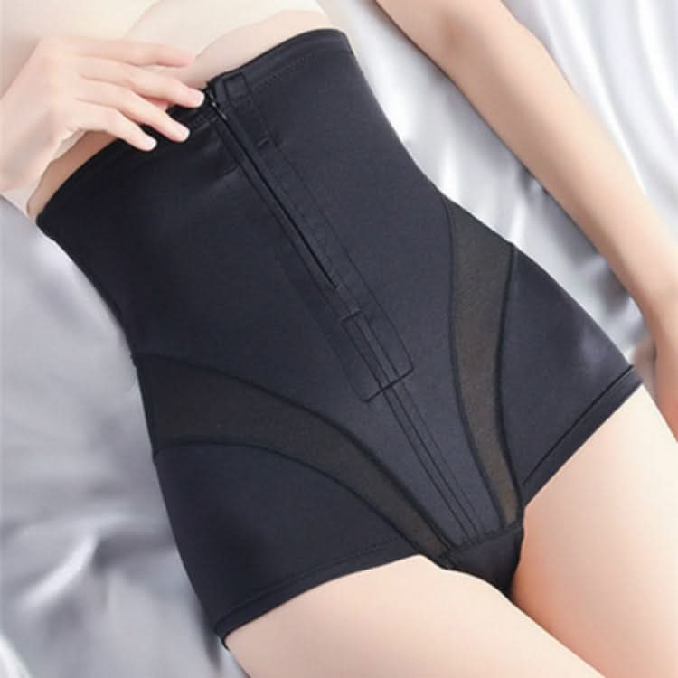 Postpartum High Waist Ventilation Breasted Zip Hip Lift Belly Pants Daily Stomach Shaping without Slimming Belted Panties