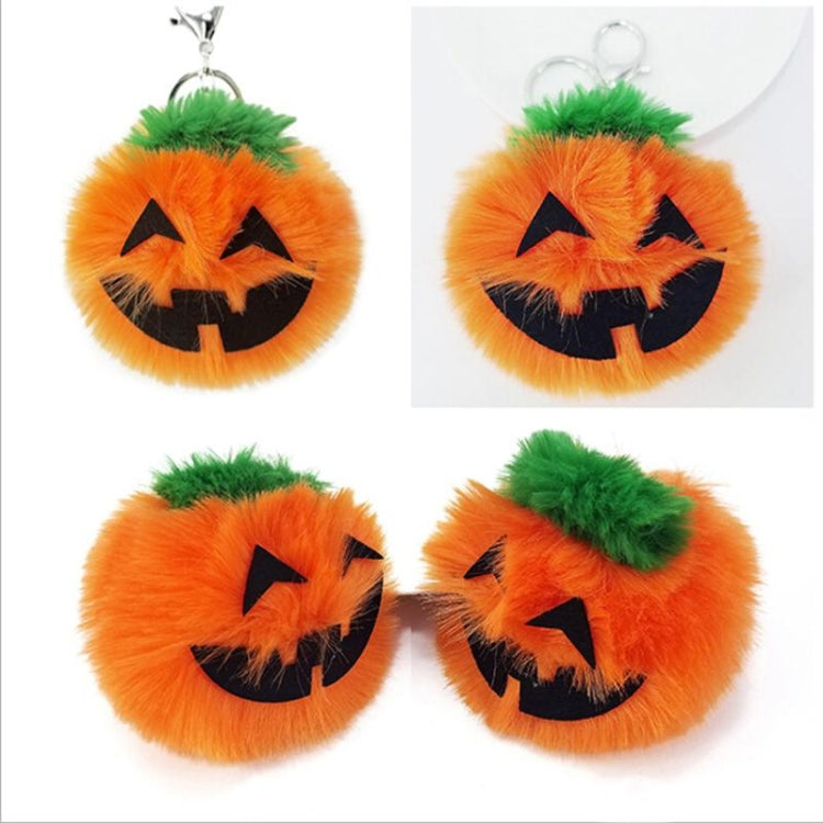 3 PCS Pumpkin Plush Keychains Fashion Car Halloween Key Chain Party Gift