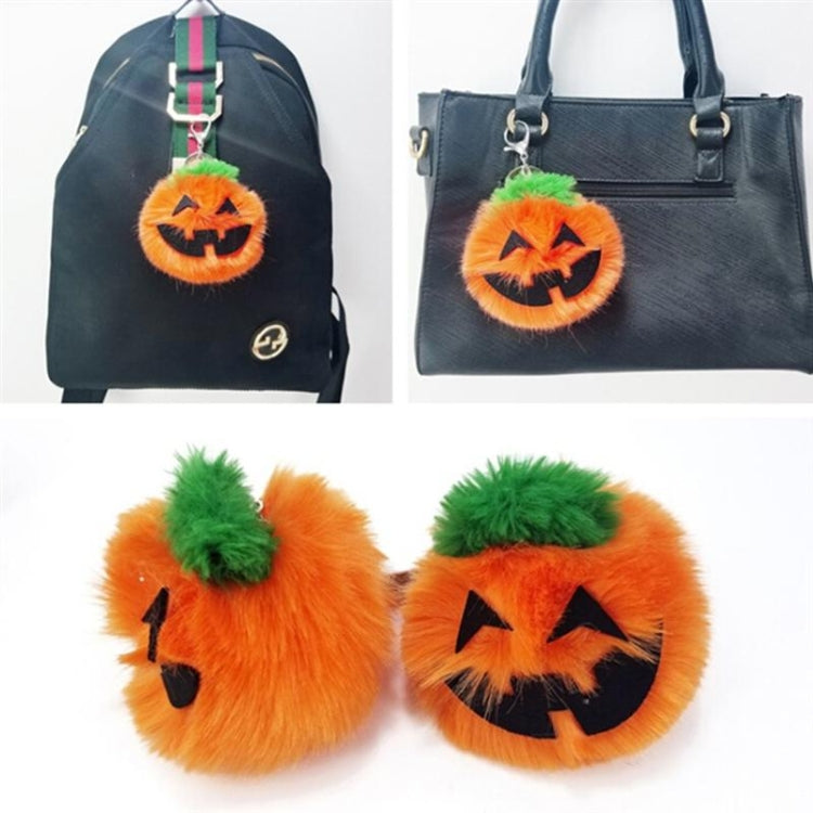 3 PCS Pumpkin Plush Keychains Fashion Car Halloween Key Chain Party Gift