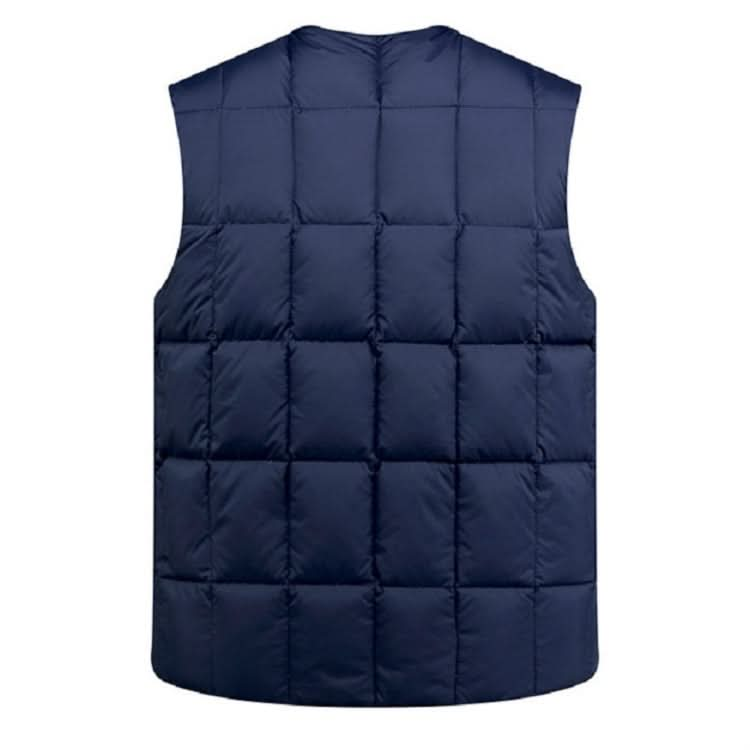 White Duck Down Jacket Vest Men Middle-aged Autumn Winter Warm Sleeveless Coat Reluova