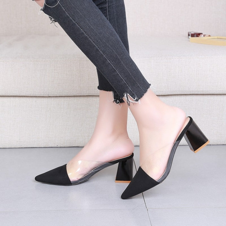 Fashion Pointed Head Thick Bottom Sandals Slippers