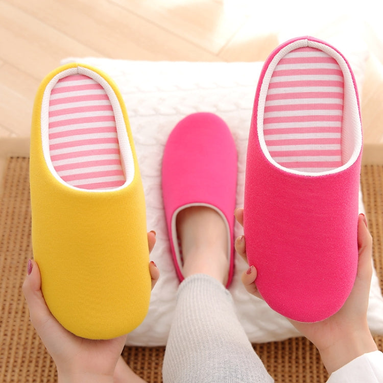 Indoor Striped Soft Bottom Home Non-slip Cotton Slippers Reluova