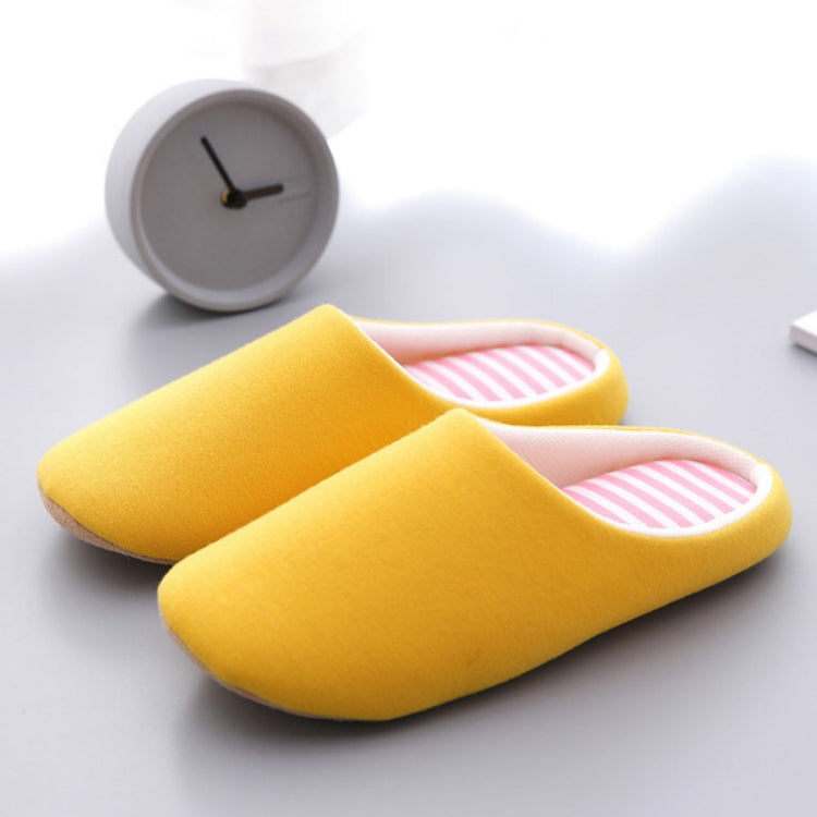 Indoor Striped Soft Bottom Home Non-slip Cotton Slippers Reluova