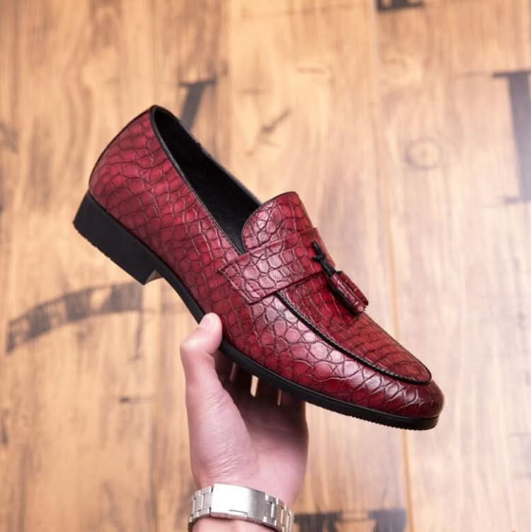 Men Comfortable Gentleman Business Fashion Pointed Dress Men Shoes Reluova