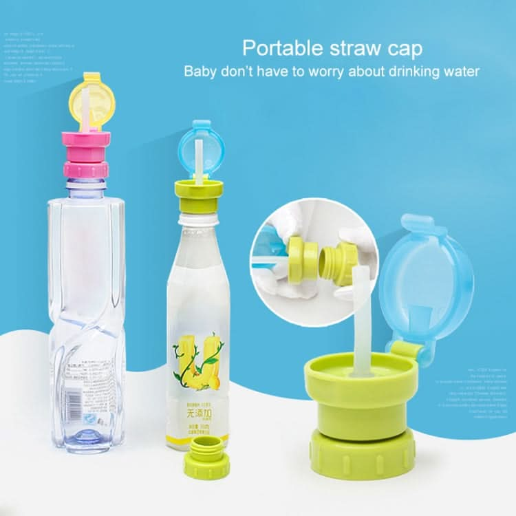 Children Portable Bottled Drinks Anti-overflow Anti-squash Replacement Straw Cap - Reluova