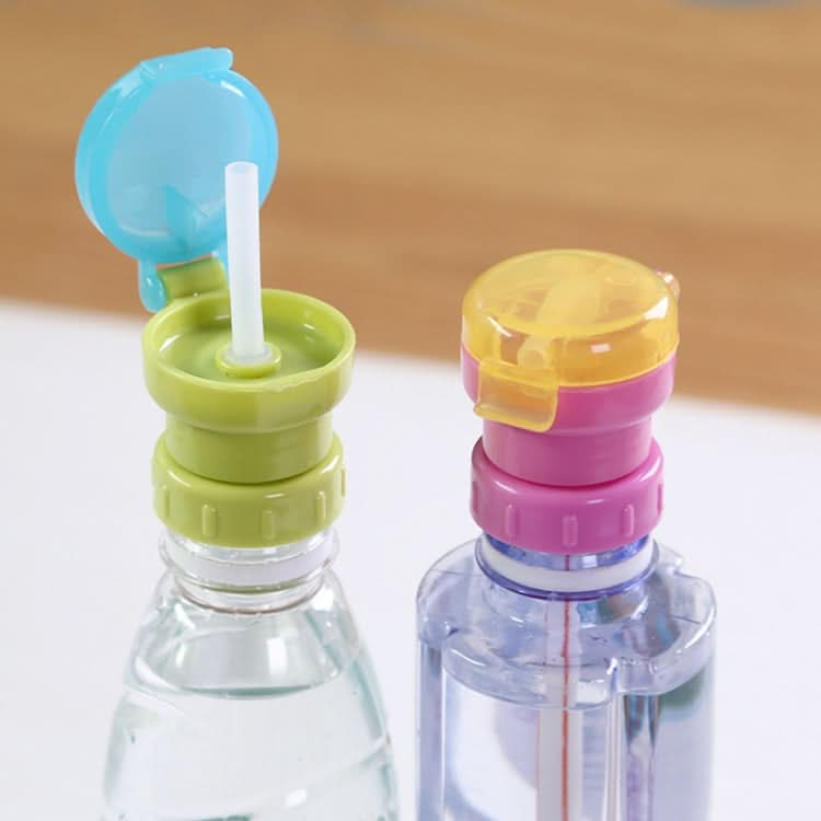 Children Portable Bottled Drinks Anti-overflow Anti-squash Replacement Straw Cap - Reluova