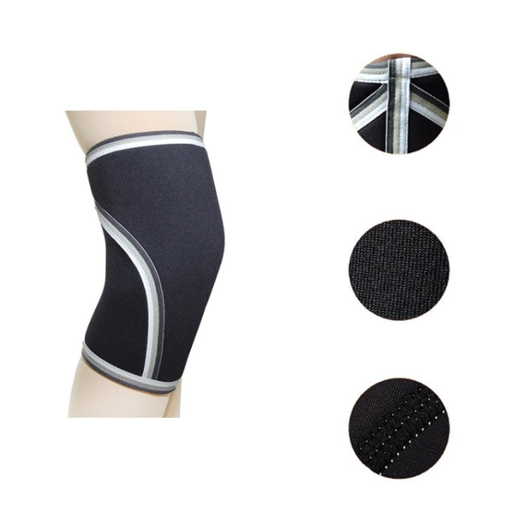 7mm SCR Neoprene Rubber Weightlifting Knee Pads Outdoor Sports Protector