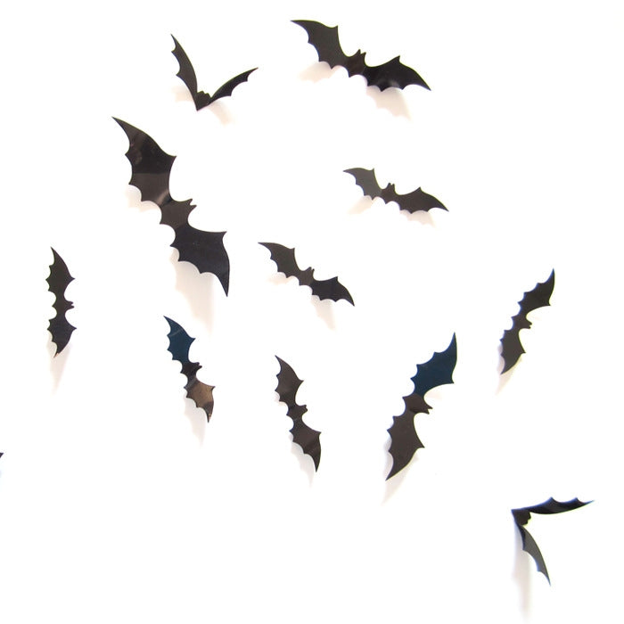 Halloween Stereo Wall Stickers Simulation Bat Stickers My Store