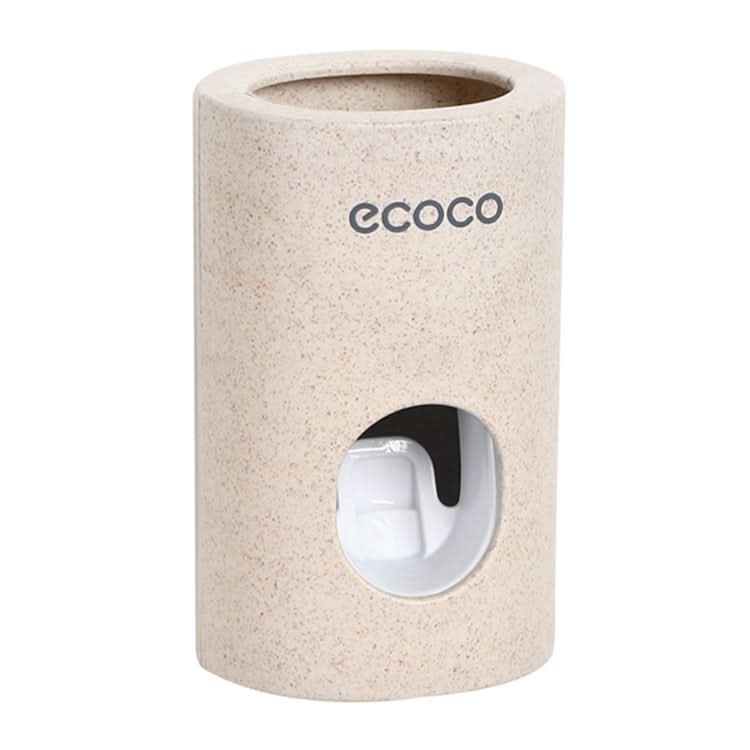 ECOCO Wheat Straw Wall-mounted Seamless Stickers Lazy Automatic Toothpaste