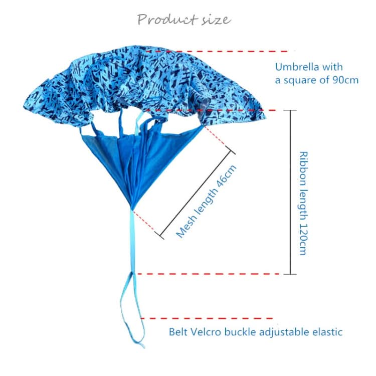 Intelligent Physical Resistance Umbrella Children Speed Running Sense Unified Training Equipment, Random Color Delivery Reluova