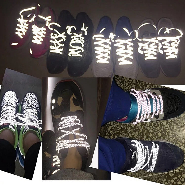 Reflective Shoe laces Round Sneakers ShoeLaces Kids Adult Outdoor Sports Shoelaces, Series 2