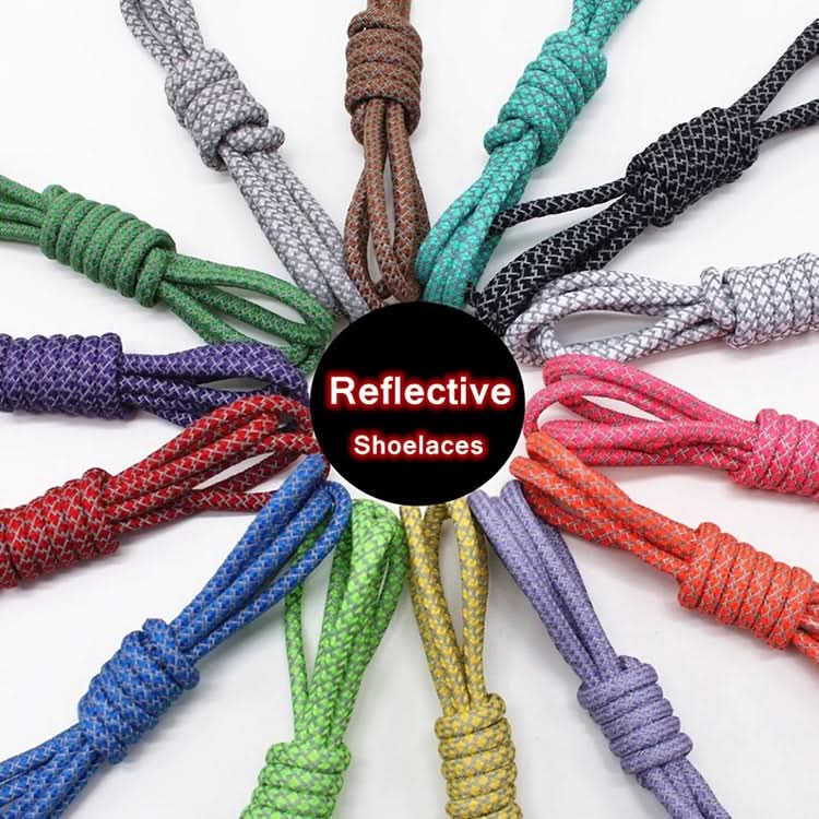 Reflective Shoe laces Round Sneakers ShoeLaces Kids Adult Outdoor Sports Shoelaces, Series 4 Reluova