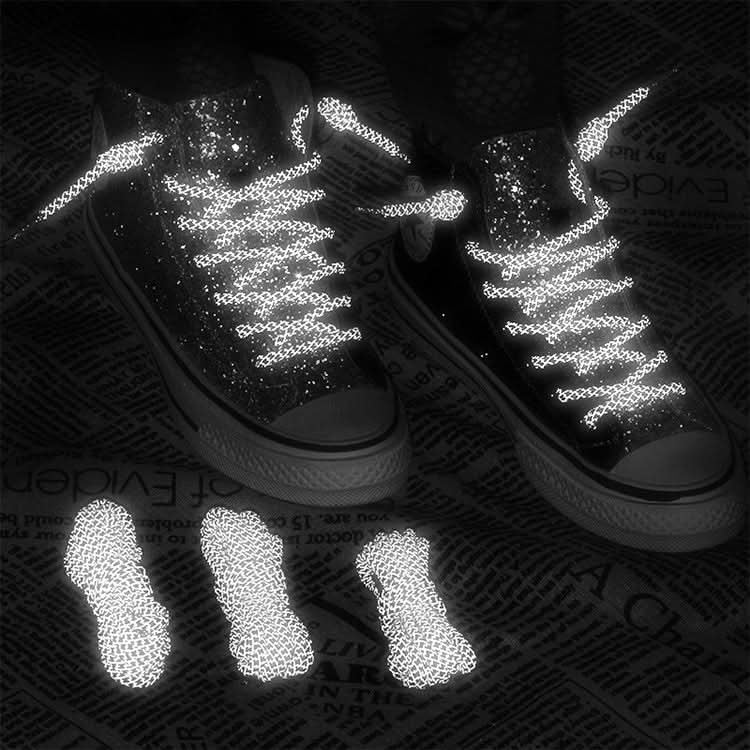 Reflective Shoe laces Round Sneakers ShoeLaces Kids Adult Outdoor Sports Shoelaces, Series 1 Reluova